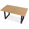 Masa Extensibila Effon, 160-210-260x90x77 h cm, Metal/MDF, Negru/Stejar picture - 7