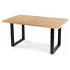 Masa Extensibila Effon, 160-210-260x90x77 h cm, Metal/MDF, Negru/Stejar picture - 1