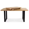 Masa Extensibila Effon, 160-210-260x90x77 h cm, Metal/MDF, Negru/Stejar picture - 8