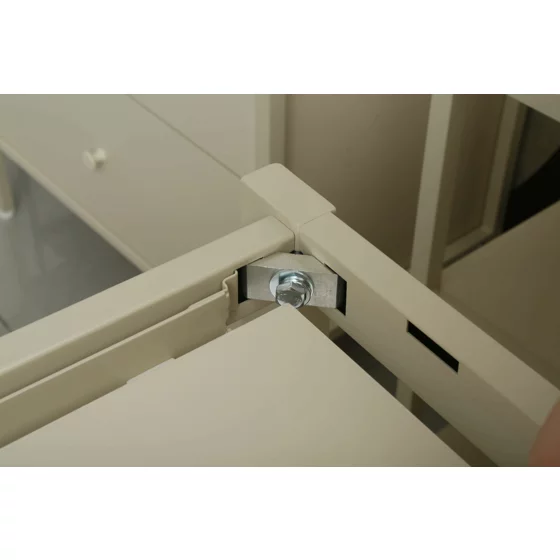 Masa Extensibila Honik, 120-180x74x75 h cm, Metal/Pal Melaminat, Crem picture - 5