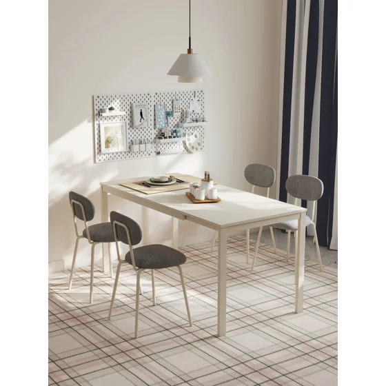 Masa Extensibila Honik, 120-180x74x75 h cm, Metal/Pal Melaminat, Crem picture - 2