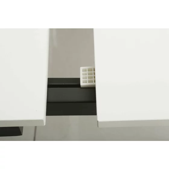 Masa Extensibila Honik, 120-180x74x75 h cm, Metal/Pal Melaminat, Negru/Alb picture - 4