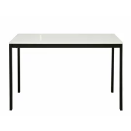 Masa Extensibila Honik, 120-180x74x75 h cm, Metal/Pal Melaminat, Negru/Alb