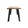 Masa Extensibila Kaari, 150-210x90x75 h cm, Picior Metalic, Blat MDF 4 cm Grosime, Negru/Stejar Inchis picture - 3