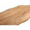 Masa Extensibila Kaari, 150-210x90x75 h cm, Picior Metalic, Blat MDF 4 cm Grosime, Negru/Stejar Inchis picture - 4