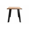 Masa Extensibila Kaari, 150-210x90x75 h cm, Picior Metalic, Blat MDF 4 cm Grosime, Negru/Stejar Inchis picture - 8