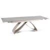 Masa Extensibila Lublin, 160-240-x90x77 cm, Metal/Ceramica, Casmir/Gri picture - 3