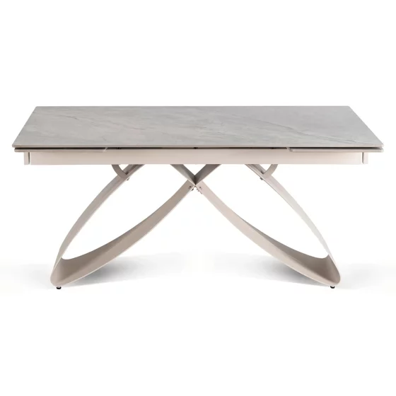 Masa Extensibila Lublin, 160-240-x90x77 cm, Metal/Ceramica, Casmir/Gri picture - 4