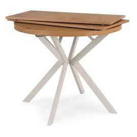 Masa Extensibila Lumos, 90-140-190x90x75,5 h cm, Metal/MDF, Casmir/Stejar