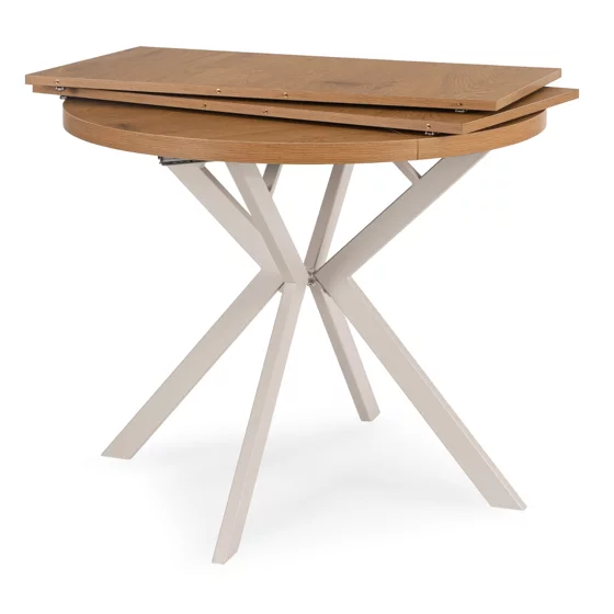 Masa Extensibila Lumos, 90-140-190x90x75,5 h cm, Metal/MDF, Casmir/Stejar picture - 2