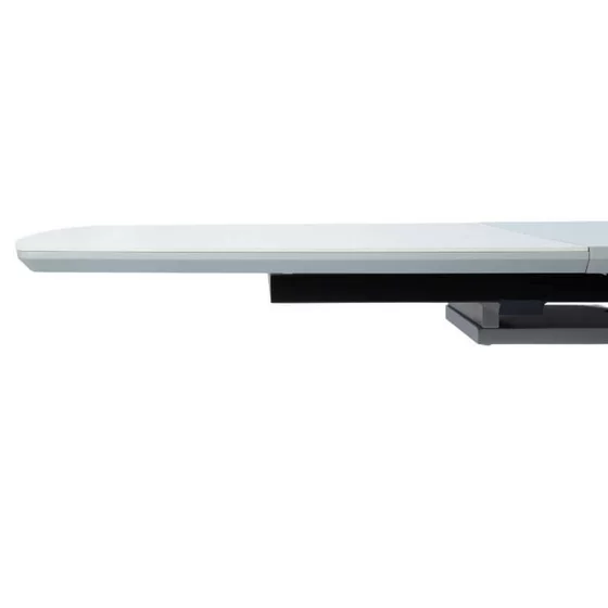 Masa Extensibila Maldon 160-220x90x76 h cm, Blat Ceramic + MDF, Alb Marmura/Gri picture - 10