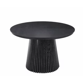 Masa Extensibila Norsica, 120-160-200x120x75 cm, MDF cu Furnir, Neagru