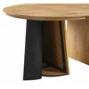 Masa Extensibila Norsica, 120-160-200x120x75 cm, MDF cu Furnir, Stejar picture - 8