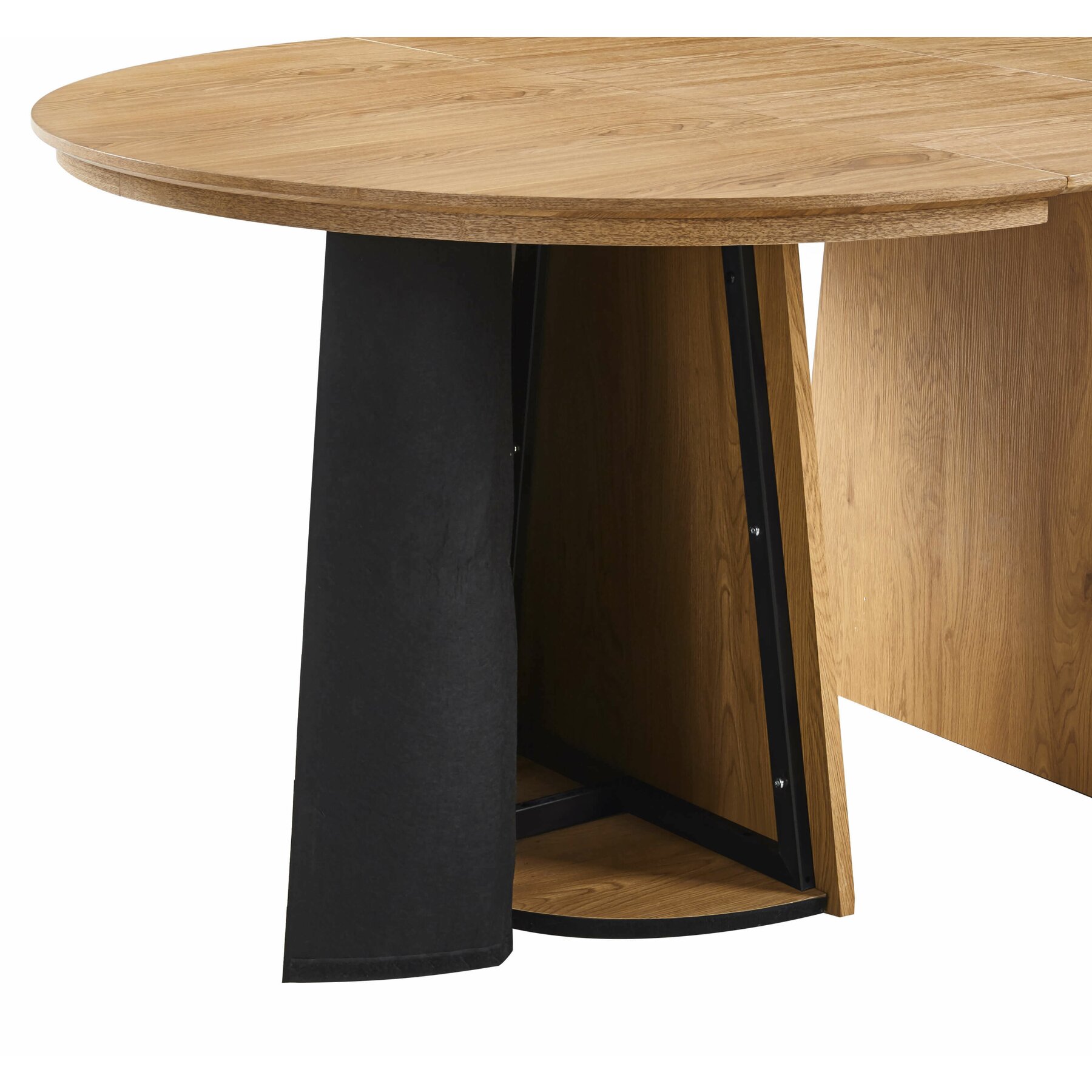 masa-yb1② Masa Extensibila Norsica, 120-160-200x120x75 cm, MDF cu Furnir