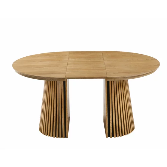 Masa Extensibila Norsica, 120-160-200x120x75 cm, MDF cu Furnir, Stejar picture - 5