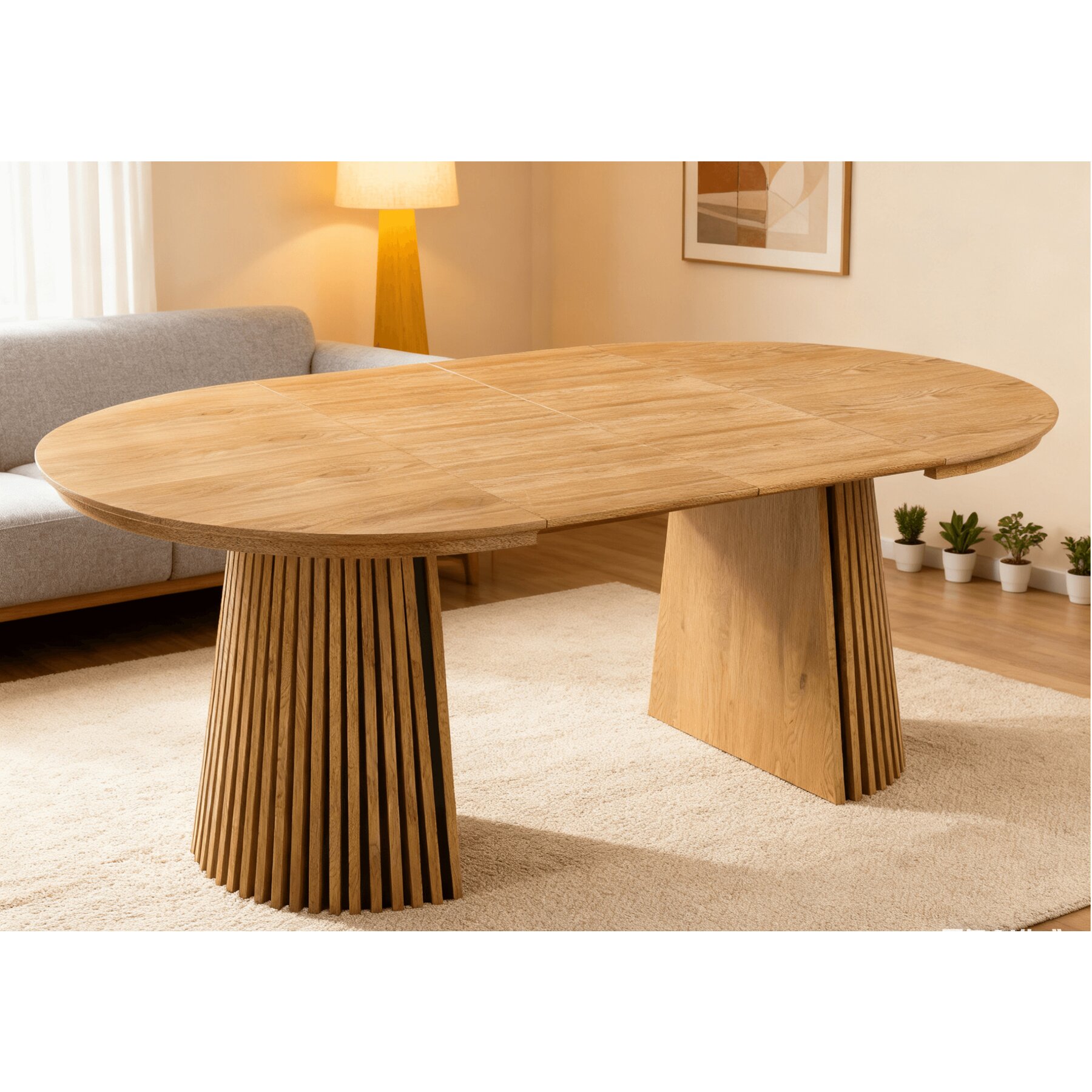 その他 Masaru Masa Extensibila Norsica, 120-160-200x120x75 cm, MDF cu Furnir
