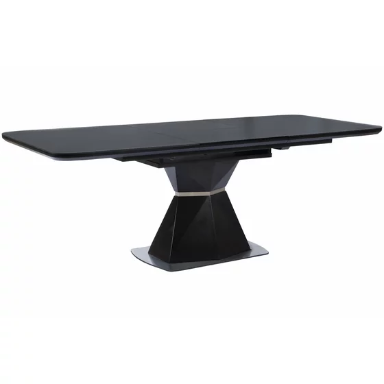 Masa Extensibila Novara, 160-220x90x76 h cm, Blat Cermic + MDF, Negru picture - 4