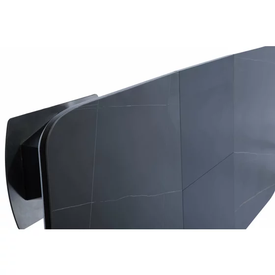 Masa Extensibila Novara, 160-220x90x76 h cm, Blat Cermic + MDF, Negru picture - 6