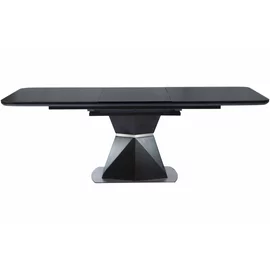 Masa Extensibila Novara, 160-220x90x76 h cm, Blat Cermic + MDF, Negru