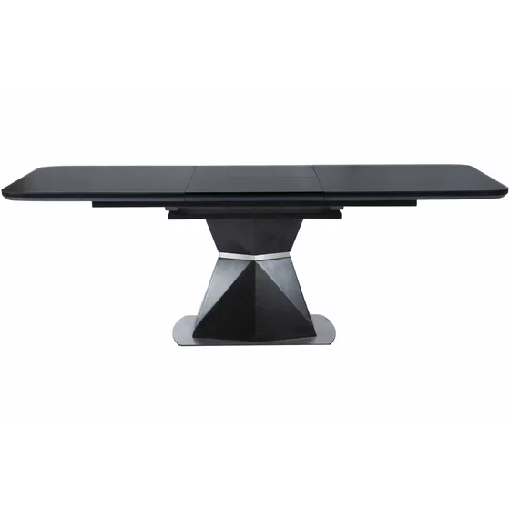 Masa Extensibila Novara, 160-220x90x76 h cm, Blat Cermic + MDF, Negru picture - 2