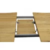 Masa Extensibila Oaken, 160-200x90x76 h cm, Picior Metalic, Blat MDF, Negru/Stejar picture - 7