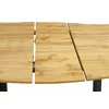 Masa Extensibila Oaken, 160-200x90x76 h cm, Picior Metalic, Blat MDF, Negru/Stejar picture - 8