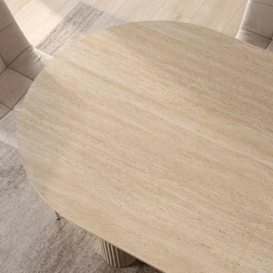 Masa Extensibila Oregon, 180-220x90x76 h cm, MDF, Travertin picture - 4