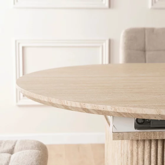 Masa Extensibila Oregon, 180-220x90x76 h cm, MDF, Travertin picture - 5