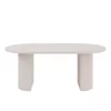Masa Extensibila Ovalio, 100-144-188x100x75 h cm, Pal Melaminat/MDF, Beige picture - 5