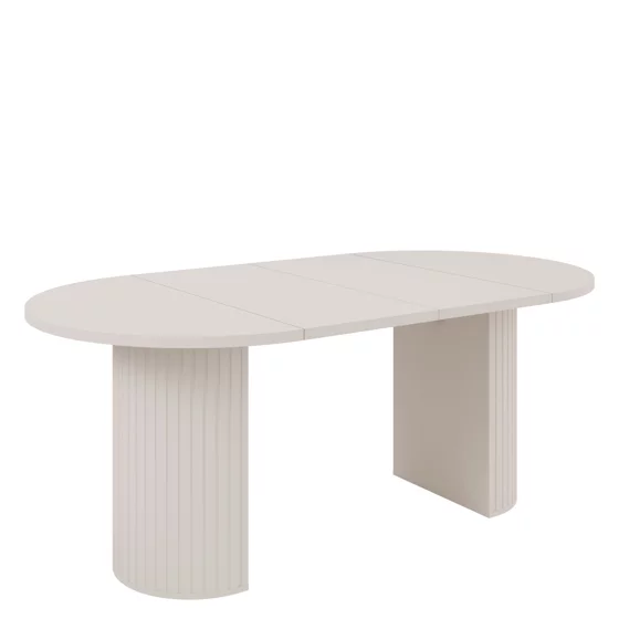 Masa Extensibila Ovalio, 100-144-188x100x75 h cm, Pal Melaminat/MDF, Beige picture - 3