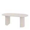 Masa Extensibila Ovalio, 100-144-188x100x75 h cm, Pal Melaminat/MDF, Beige picture - 4