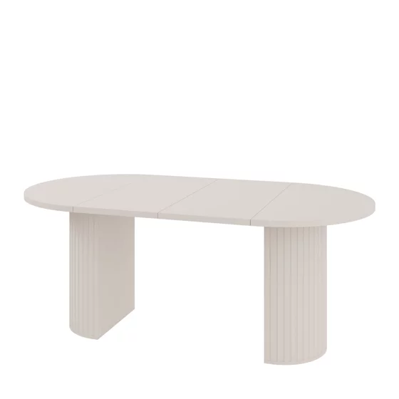 Masa Extensibila Ovalio, 100-144-188x100x75 h cm, Pal Melaminat/MDF, Beige picture - 4