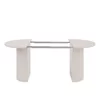Masa Extensibila Ovalio, 100-144-188x100x75 h cm, Pal Melaminat/MDF, Beige picture - 10