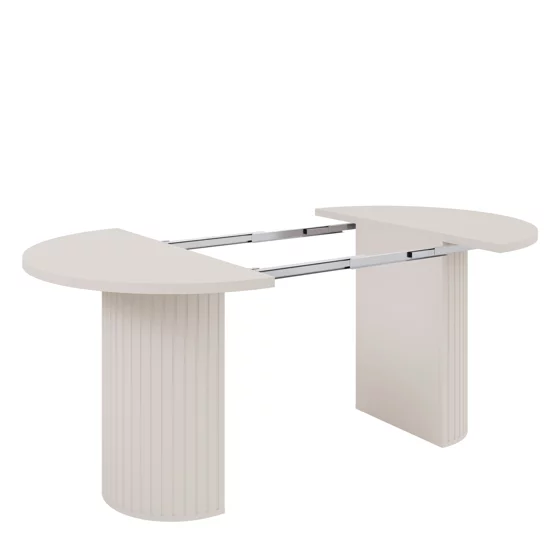Masa Extensibila Ovalio, 100-144-188x100x75 h cm, Pal Melaminat/MDF, Beige picture - 11