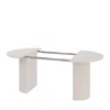 Masa Extensibila Ovalio, 100-144-188x100x75 h cm, Pal Melaminat/MDF, Beige picture - 12