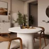 Masa Extensibila Ovalio, 100-144-188x100x75 h cm, Pal Melaminat/MDF, Beige picture - 16