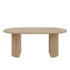 Masa Extensibila Ovalio, 100-144-188x100x75 h cm, Pal Melaminat/MDF, Stejar Cremona picture - 5