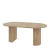 Masa Extensibila Ovalio, 100-144-188x100x75 h cm, Pal Melaminat/MDF, Stejar Cremona picture - 7