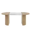 Masa Extensibila Ovalio, 100-144-188x100x75 h cm, Pal Melaminat/MDF, Stejar Cremona picture - 8