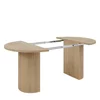 Masa Extensibila Ovalio, 100-144-188x100x75 h cm, Pal Melaminat/MDF, Stejar Cremona picture - 9