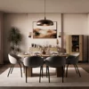 Masa Extensibila Ovalio, 100-144-188x100x75 h cm, Pal Melaminat/MDF, Stejar Cremona picture - 2