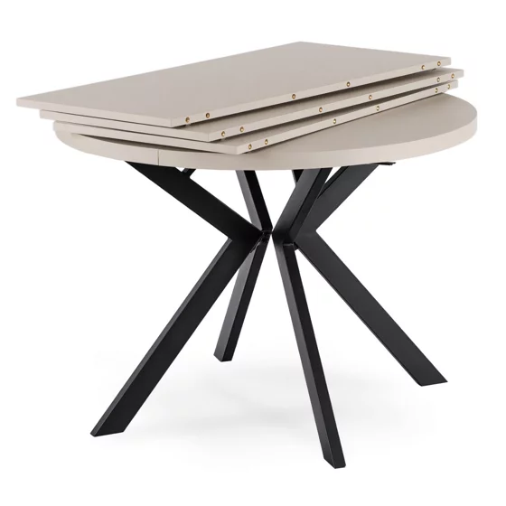 Masa Extensibila Peroni E, 100-250x100x75 h cm, Metal/MDF, Casmir/Negru picture - 7