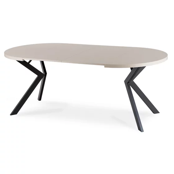 Masa Extensibila Peroni E, 100-250x100x75 h cm, Metal/MDF, Casmir/Negru picture - 9