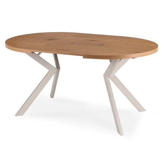 Masa Extensibila Peroni E, 100-250x100x75 h cm, Metal/MDF, Casmir/Stejar picture - 4