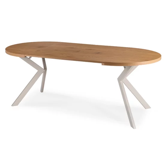 Masa Extensibila Peroni E, 100-250x100x75 h cm, Metal/MDF, Casmir/Stejar picture - 5
