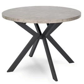 Masa Extensibila Peroni E, 100-250x100x75 h cm, Metal/MDF, Negru/Beton