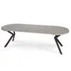 Masa Extensibila Peroni E, 100-250x100x75 h cm, Metal/MDF, Negru/Beton picture - 9