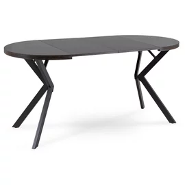 Masa Extensibila Peroni Small, 80-120-160x80x75.5 h cm, Metal/MDF, Negru/Negru Loft