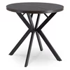 Masa Extensibila Peroni Small, 80-120-160x80x75.5 h cm, Metal/MDF, Negru/Negru Loft picture - 3