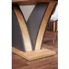 Masa Extensibila Shelby 123, 140-180x80x79 cm, Stejar Wotan/Atracit picture - 1